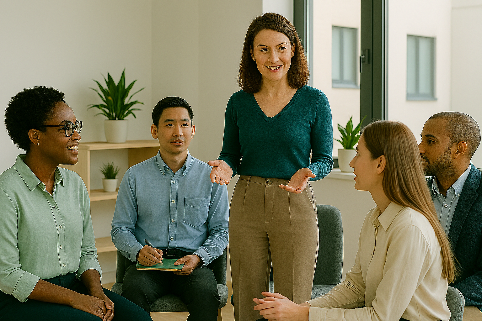 Simple diagrams, checklists, and collaborative sessions